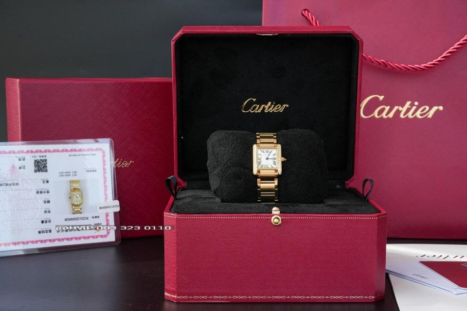 Cartier Tank Française watch
Small model, quartz movement, yellow gold, diamonds WJTA0039-duoc-ban-tai-Hvip Bags and Accessories