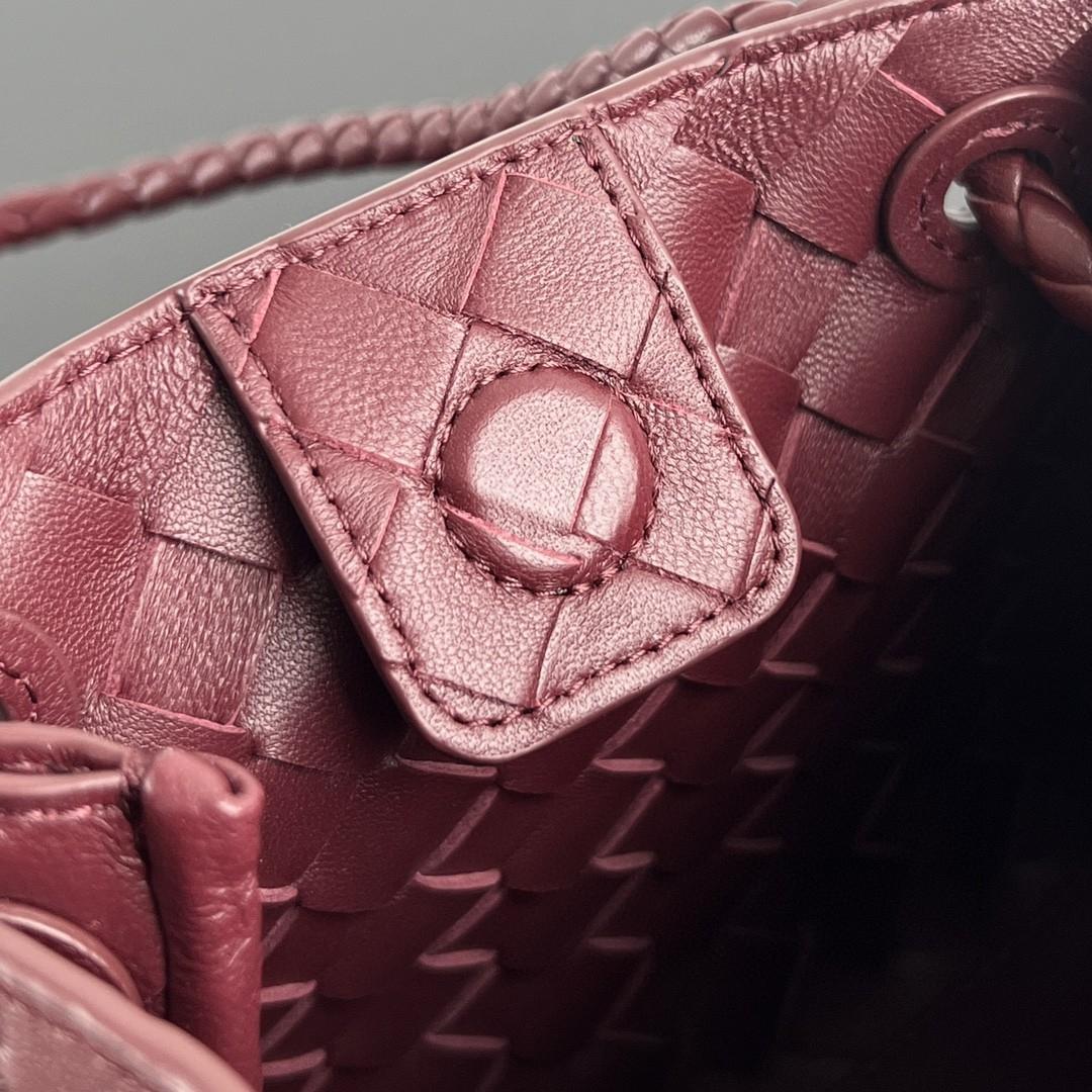 Bottega Veneta Small Parachute Intrecciato  burgundy 796569 21X17X16.5cm-duoc-ban-tai-Hvip Bags and Accessories