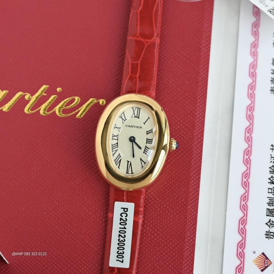 Cartier BAIGNOIRE WATCH Small model, quartz movement, yellow gold WGBA0007 .-duoc-ban-tai-Hvip Bags and Accessories