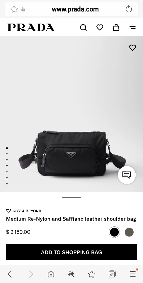 Prada Medium Re-Nylon and Saffiano leather shoulder bag black 2VH192 28x17.5x10cm-duoc-ban-tai-Hvip Bags and Accessories