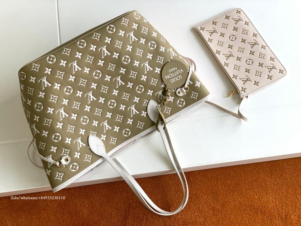 Louis Vuitton M46102 Neverfull MM Tote Monogram Empreinte 31 x 28 x 14cm-duoc-ban-tai-Hvip Bags and Accessories