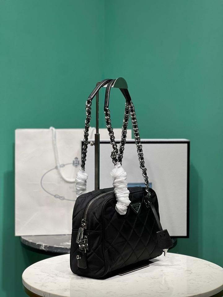 Prada canvas black bag 1BB903 26x19x11cm-duoc-ban-tai-Hvip Bags and Accessories