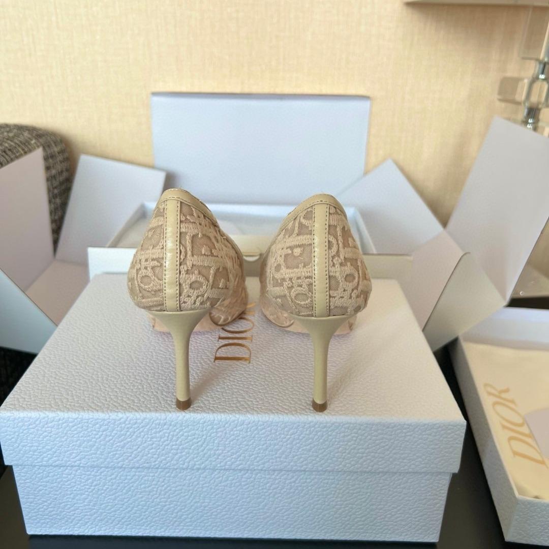 Dior Adiorable Pump Dior Oblique Embroidered Mesh-duoc-ban-tai-Hvip Shoes and Clothes