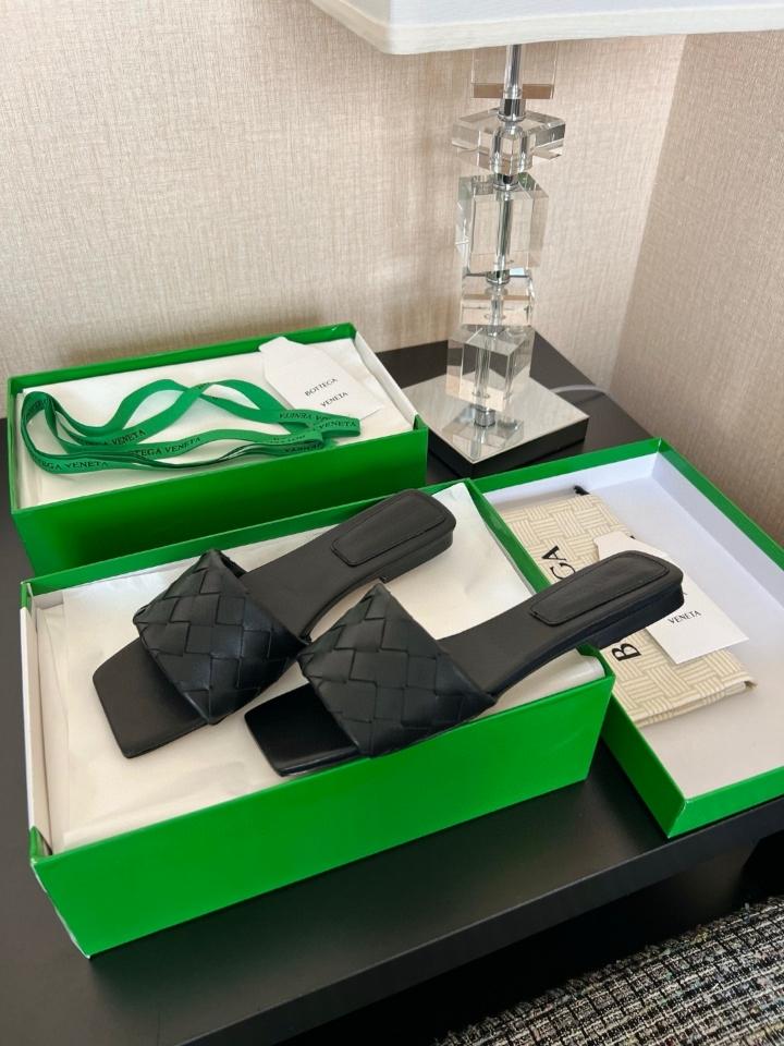 Bottega Veneta Parco Flat Mule black -duoc-ban-tai-Hvip Shoes and Clothes