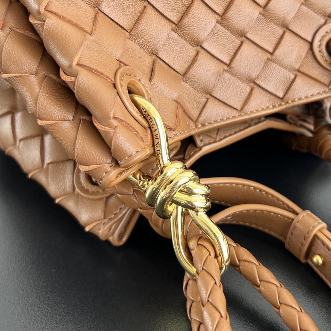 Bottega Veneta Small Parachute Intrecciato brown 796569 21X17X16.5cm-duoc-ban-tai-Hvip Bags and Accessories
