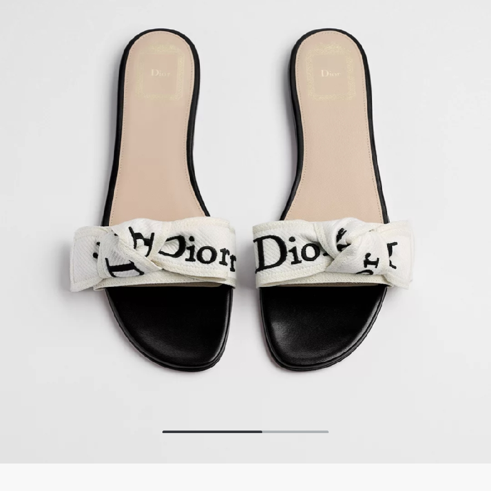 Dior J'Adior Slide Embroidered Cotton-duoc-ban-tai-Hvip Shoes and Clothes