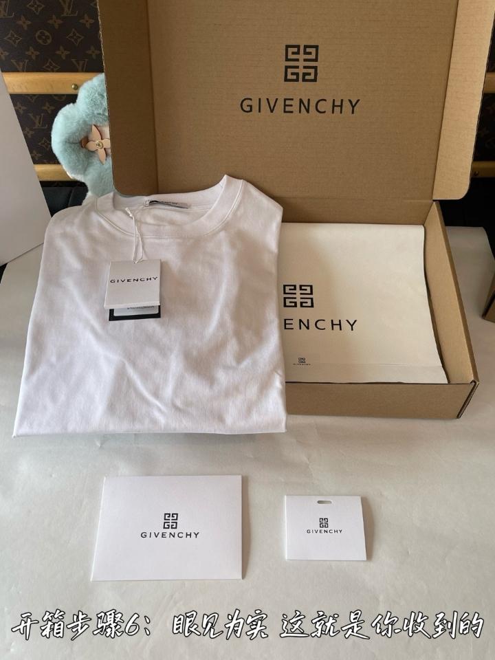 Givenchy T-shirt in cotton with GIVENCHY Stamp print white BM71NK3YRJ100-duoc-ban-tai-Hvip Shoes and Clothes