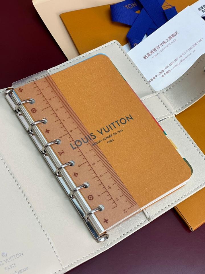 Louis Vuitton R20005 Customizable Small Ring Agenda Cover grey-duoc-ban-tai-Hvip Bags and Accessories