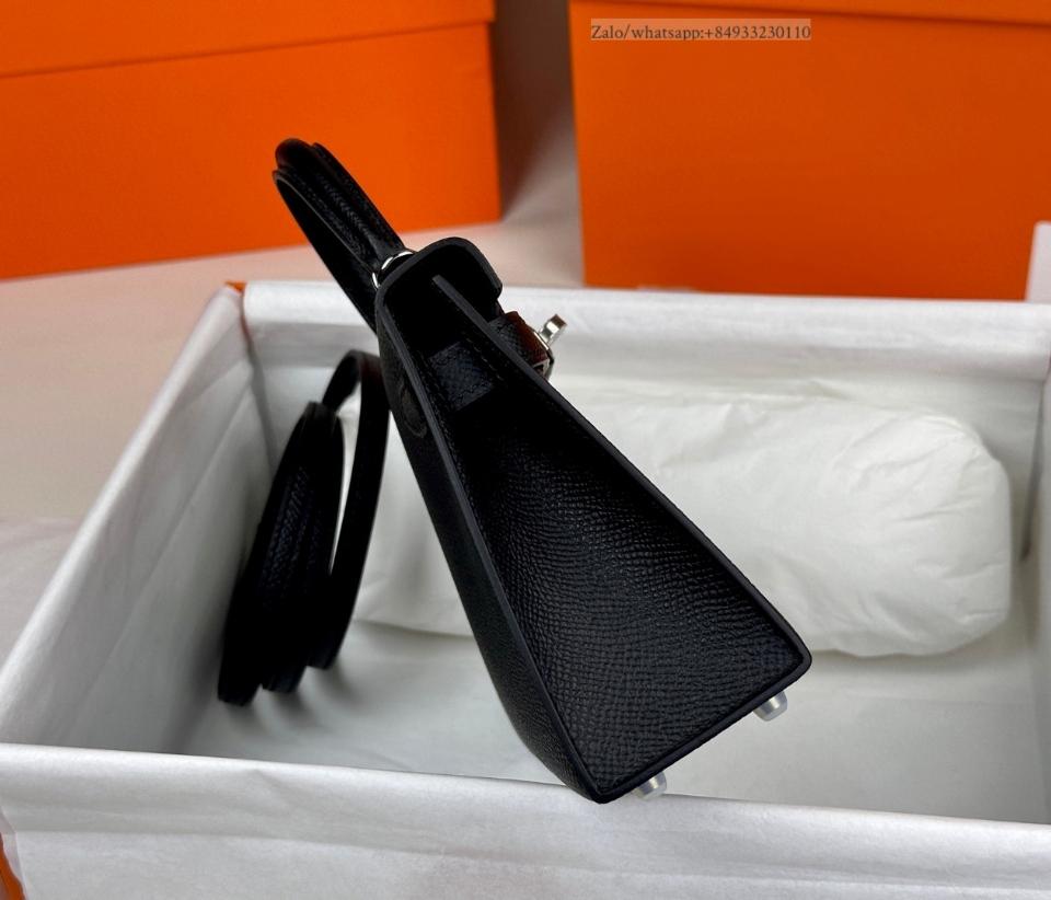 Hermès Kelly mini noir Epsom PHW -duoc-ban-tai-Hvip Bags and Accessories