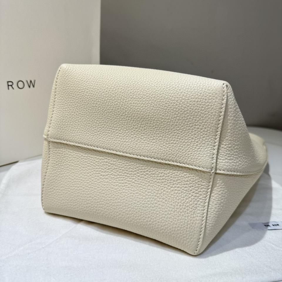 The Row Medium N/S Park Tote Bag in Leather ivory 30X28X15.5cm-duoc-ban-tai-Hvip Bags and Accessories