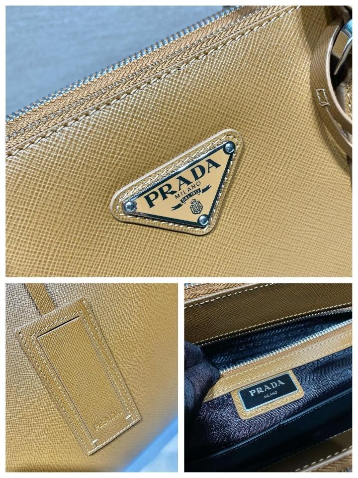 Prada Galleria Saffiano bag 2VG061 desert 39x29x9cm -duoc-ban-tai-Hvip Bags and Accessories