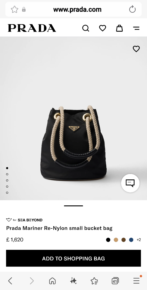 Prada Mariner Re-Nylon small bucket bag black 1BE082 23.5x28x16.5cm-duoc-ban-tai-Hvip Bags and Accessories