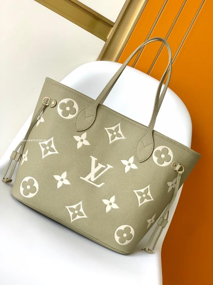 Louis Vuitton M46649 Neverfull MM Tote Monogram Empreinte 31 x 28 x 14cm-duoc-ban-tai-Hvip Bags and Accessories