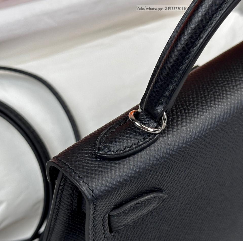 Hermès Kelly mini noir Epsom PHW -duoc-ban-tai-Hvip Bags and Accessories