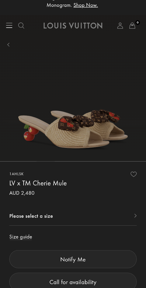 Louis Vuitton 1AHLSK
LV x TM Cherie Mule beige 55mm(1)-duoc-ban-tai-Hvip Shoes and Clothes