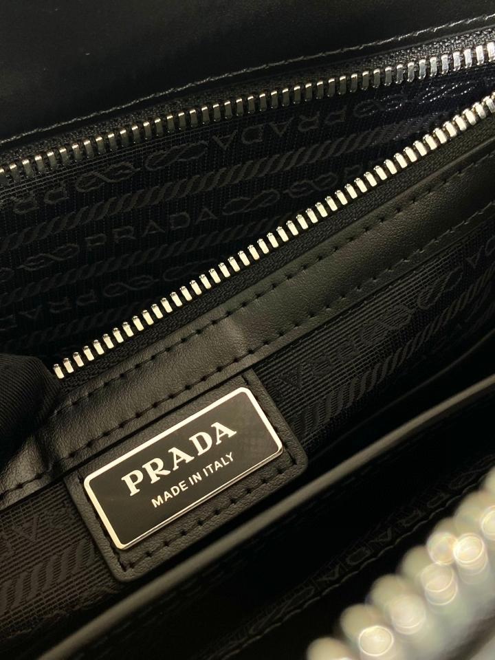 Prada Saffiano leather bag black 0368 37x28x3.5cm -duoc-ban-tai-Hvip Bags and Accessories