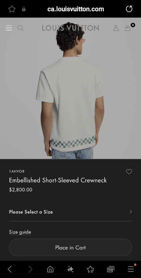 Louis Vuitton 1AHVO8
Embellished Short-Sleeved Crewneck tm-duoc-ban-tai-Hvip Shoes and Clothes