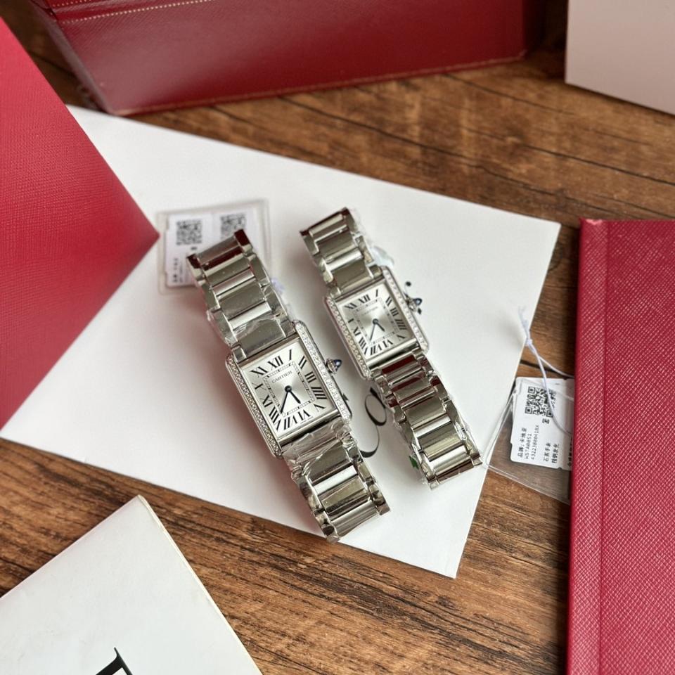 Cartier Tank Must watch
Small model, quartz movement, steel, diamonds W4TA0016-duoc-ban-tai-Hvip Bags and Accessories