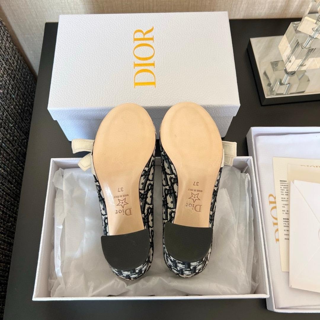 Dior J'Adior Pump cotton Embroidered 90mm-duoc-ban-tai-Hvip Shoes and Clothes