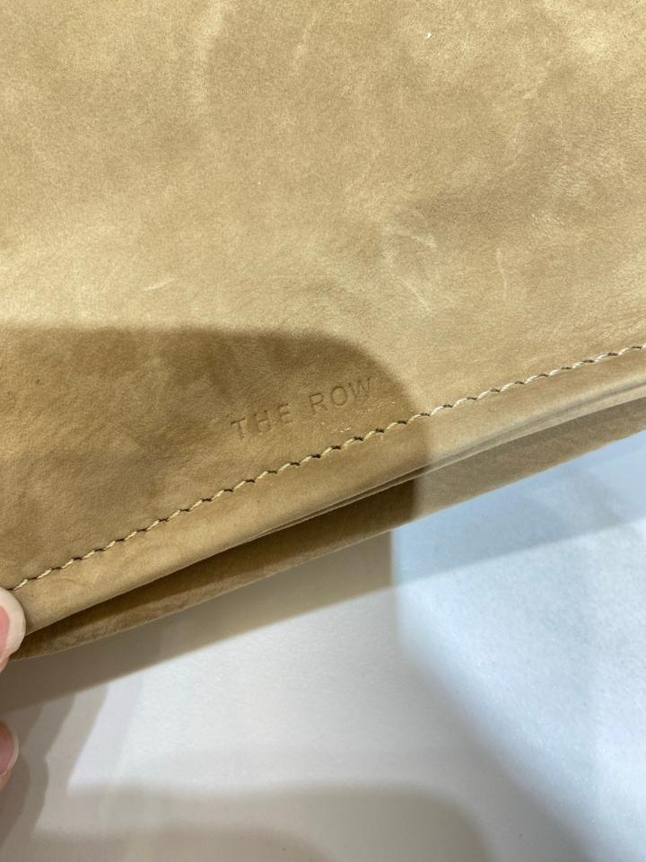 The Row Small shoulder Bag in Nubuck Mustard 23.5✖️5.5✖️16.5cm-duoc-ban-tai-Hvip Bags and Accessories