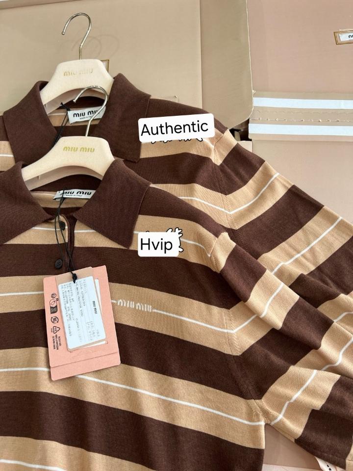 Miu Miu 
Cotton knit polo shirt MMLB32-duoc-ban-tai-Hvip Shoes and Clothes