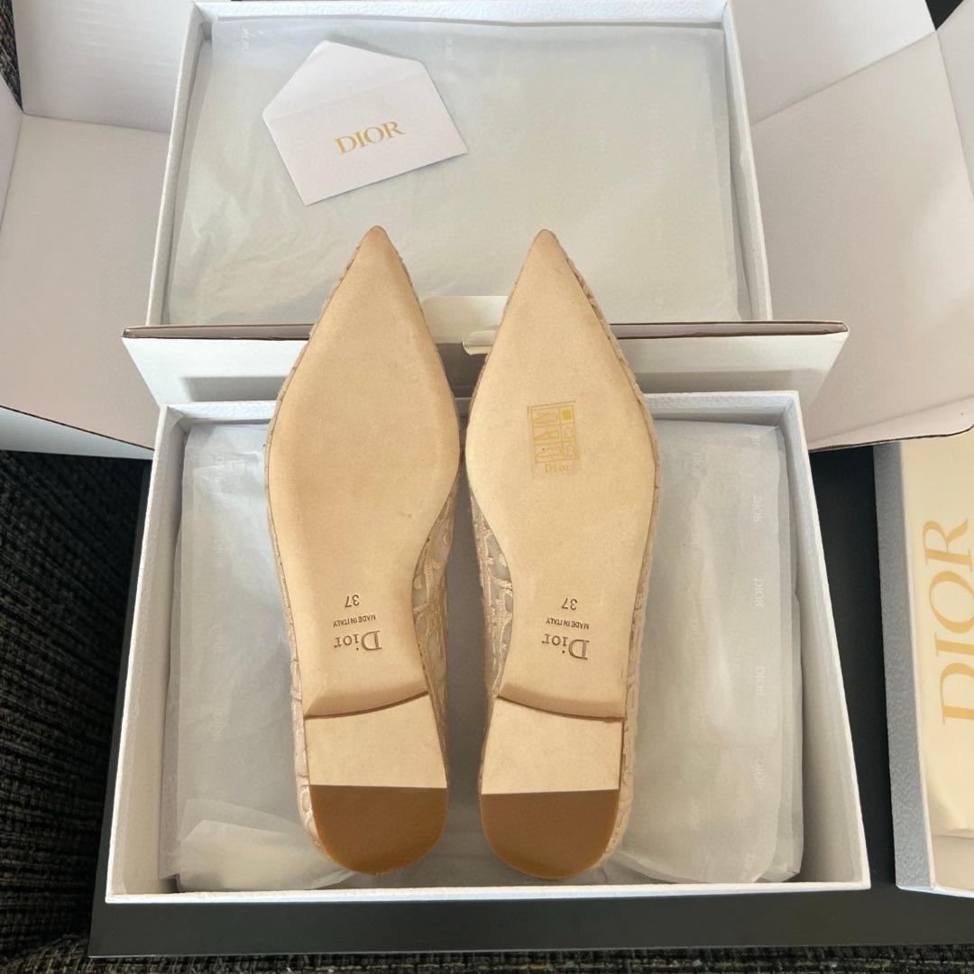 Dior Adiorable flat shoes Dior Oblique Embroidered Mesh-duoc-ban-tai-Hvip Shoes and Clothes