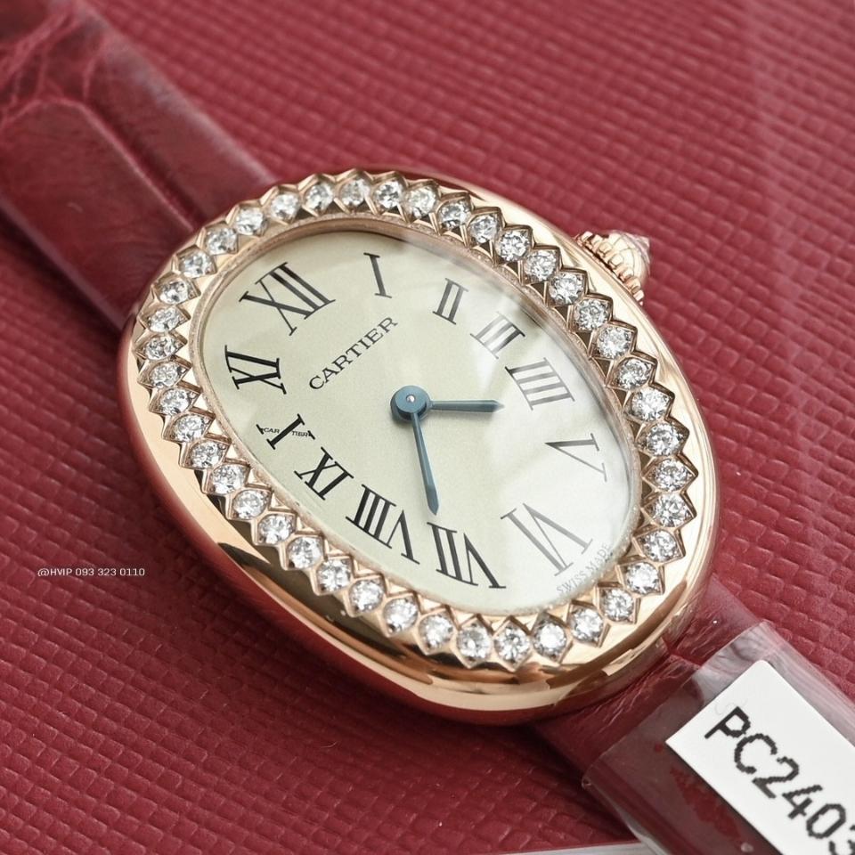 Cartier Baignoire watch
Small model, quartz movement, rose gold, diamonds, leather WJBA0053-duoc-ban-tai-Hvip Bags and Accessories