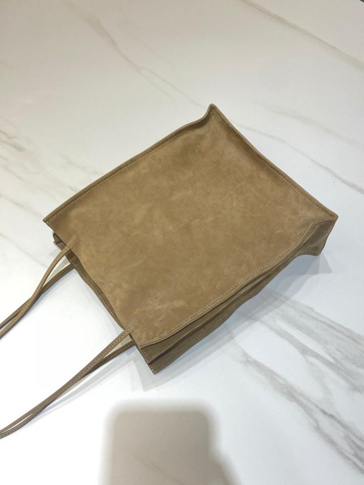 The Row Medium To Go Tote shoulder Bag in Nubuck Mustard 25✖️9.5✖️29cm-duoc-ban-tai-Hvip Bags and Accessories