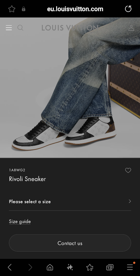 Louis Vuitton 1A8WG2
Rivoli Sneaker (N1)-duoc-ban-tai-Hvip Shoes and Clothes