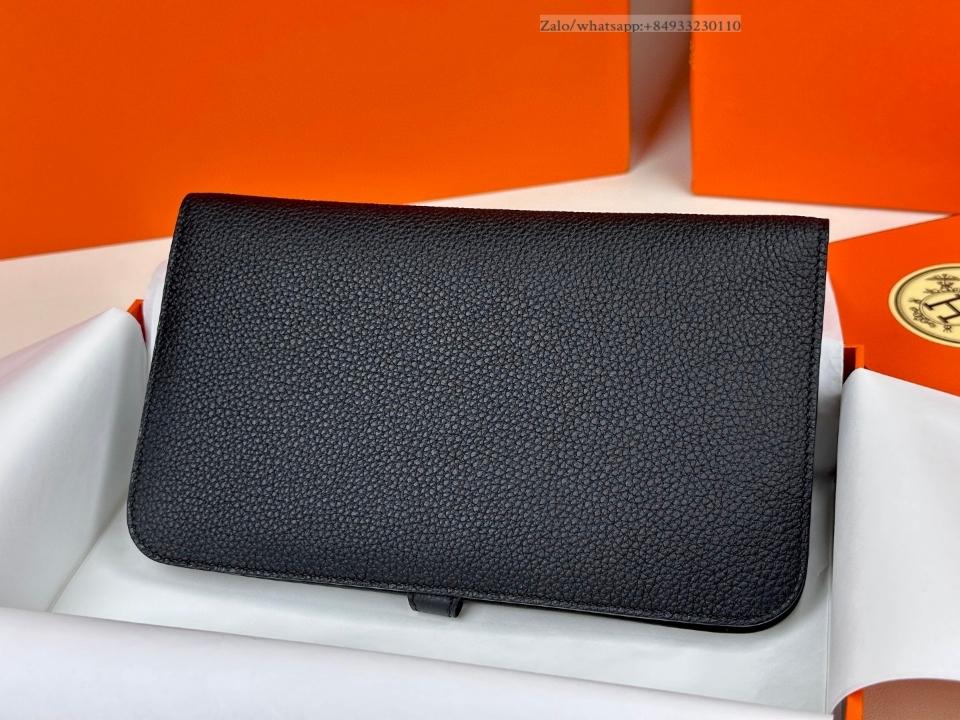 Hermès Dogon Duo wallet noir togo GHW -duoc-ban-tai-Hvip Bags and Accessories