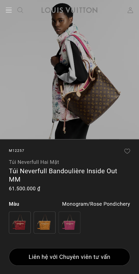 Louis Vuitton M12257
Túi Neverfull Hai Mặt
Túi Neverfull Bandoulière Inside Out MM 28 x 14 x 31cm -duoc-ban-tai-Hvip Bags and Accessories
