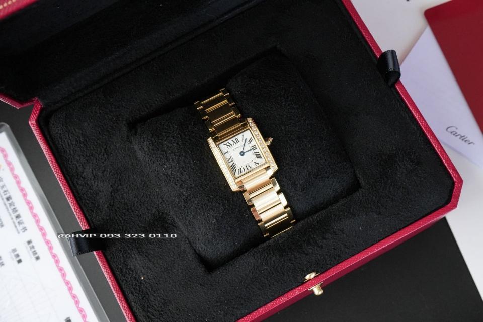 Cartier Tank Française watch
Small model, quartz movement, yellow gold, diamonds WJTA0039-duoc-ban-tai-Hvip Bags and Accessories