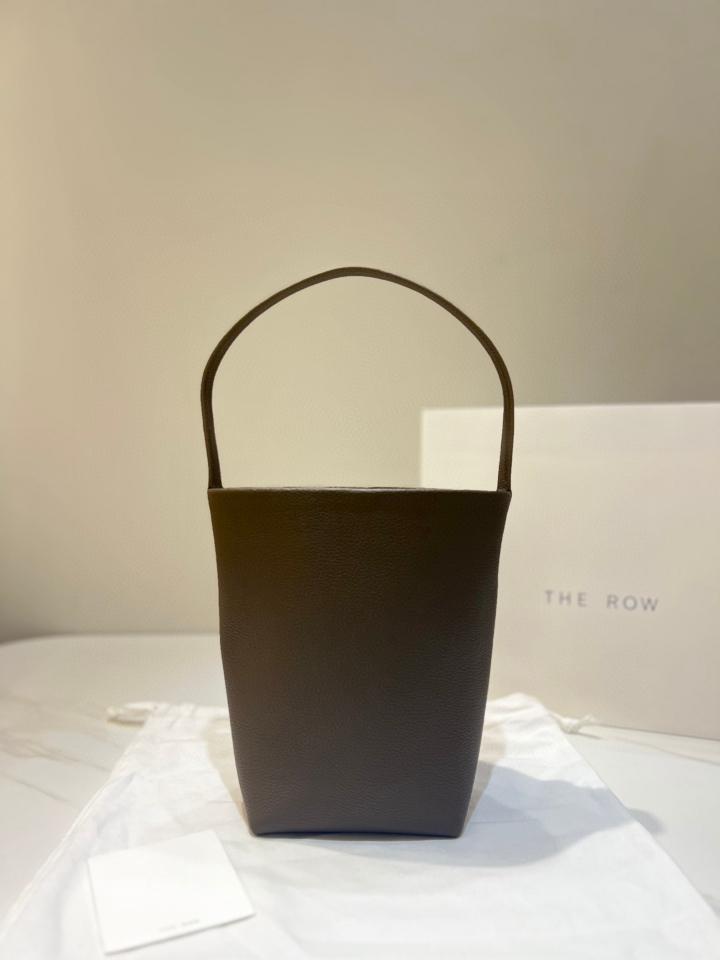 The Row Small N/S Park Tote Bag in Leather  dark Olive 24X22X11cm-duoc-ban-tai-Hvip Bags and Accessories