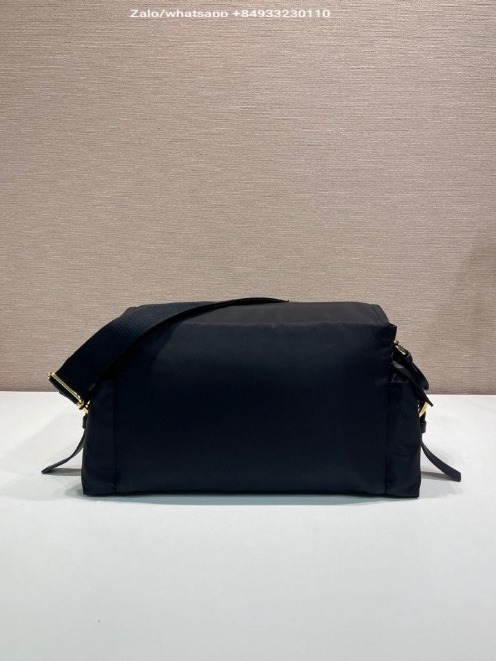 Prada Explore large Re-Nylon shoulder bag with flap 1BD391 black 37.5x19x12cm-duoc-ban-tai-Hvip Bags and Accessories