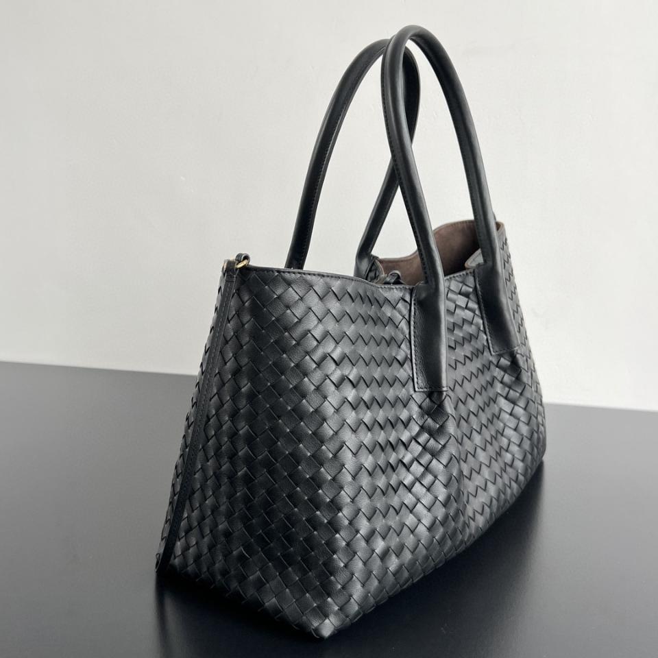 Bottega Veneta Large Pinacoteca Black/fondant 817166 23*43*14.5cm-duoc-ban-tai-Hvip Bags and Accessories