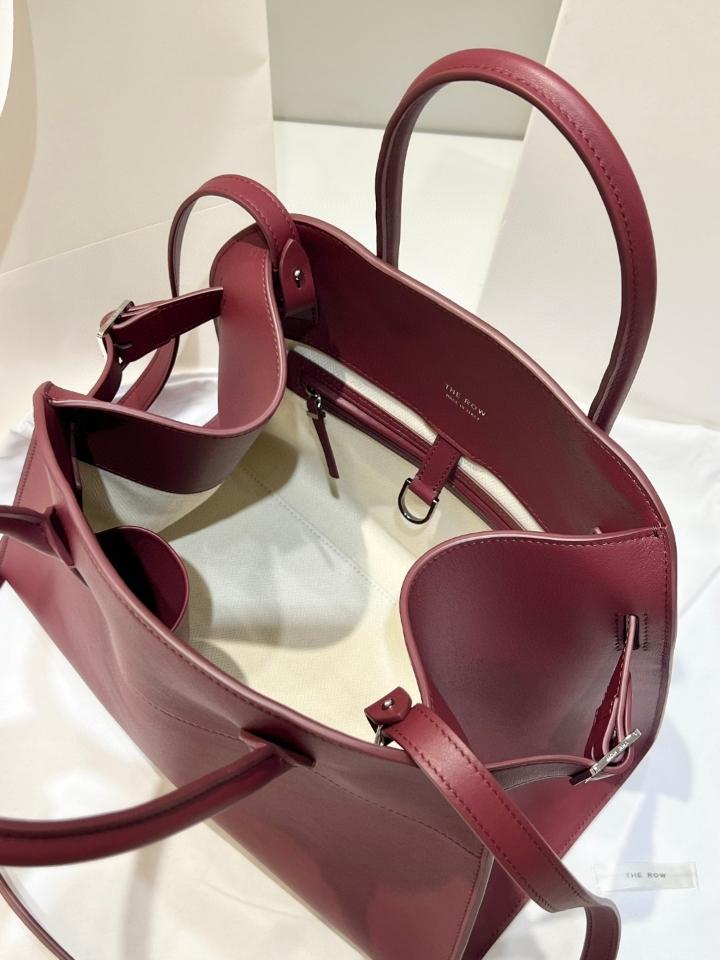 The Row Soft Margaux 12 Bag in Leather borgogna 32x15x25cm -duoc-ban-tai-Hvip Bags and Accessories