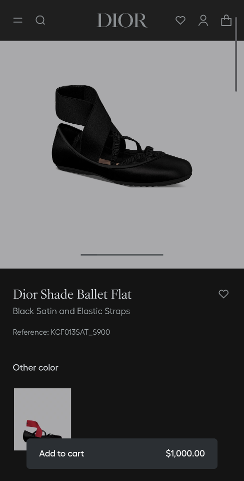 Dior Shade Ballet Flat
Black Satin and Elastic Straps
KCF013SAT_S900 (2)-duoc-ban-tai-Hvip Shoes and Clothes