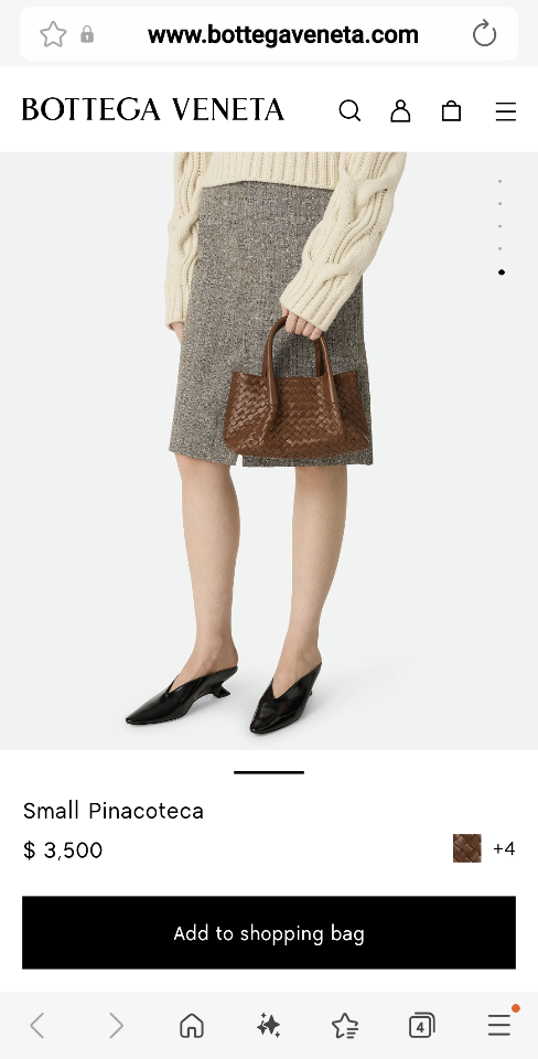 Bottega Veneta 
Small Pinacoteca Nocciola/amber 819004 15*24*12cm-duoc-ban-tai-Hvip Bags and Accessories