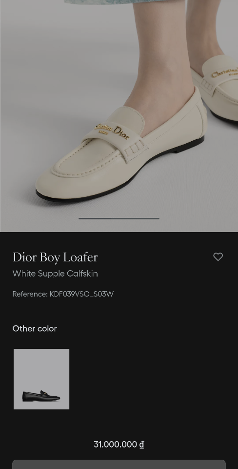 Dior Boy Loafer
White Supple Calfskin
 KDF039VSO_S03W (1)-duoc-ban-tai-Hvip Shoes and Clothes