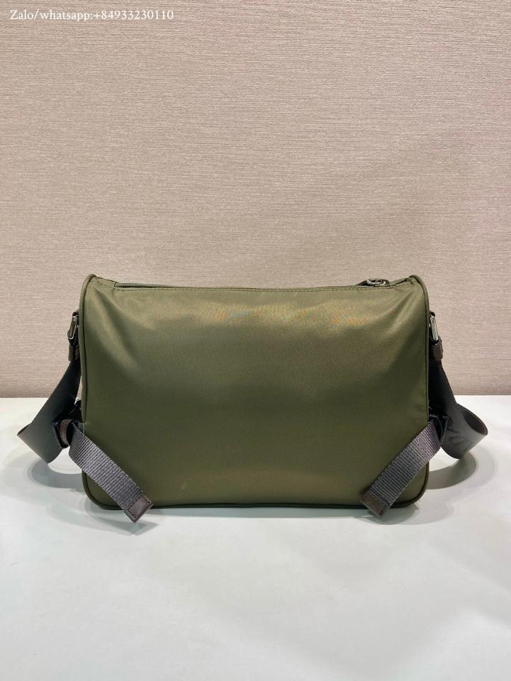 Prada Speedrock Re-Nylon and leather shoulder bag Camouflage Green 2VH192 28x17.5x10cm-duoc-ban-tai-Hvip Bags and Accessories