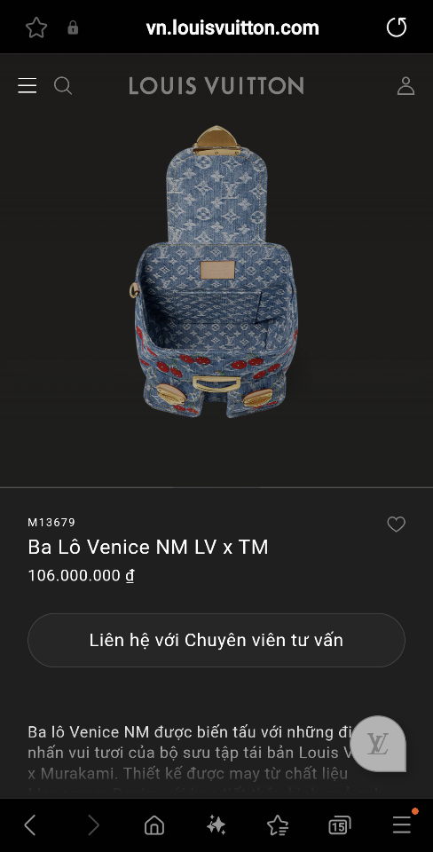 Louis Vuitton M13679
Ba Lô Venice NM LV x TM 24 x26 x7 CM L1-duoc-ban-tai-Hvip Bags and Accessories