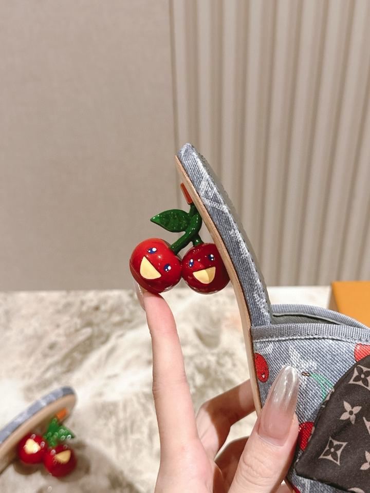 Louis Vuitton LV x TM Cherie Mules grey 🍒55mm (1) -duoc-ban-tai-Hvip Shoes and Clothes
