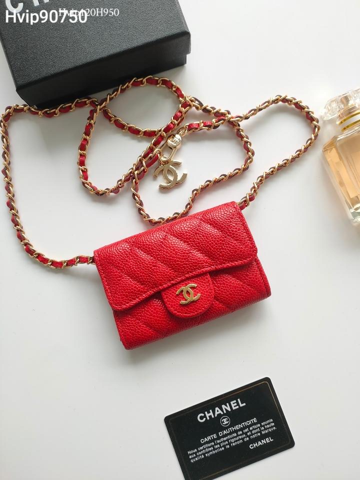 Chanel Pochette Wallet/Coin Case  Caviar Skin A8937. -duoc-ban-tai-Hvip Bags and Accessories