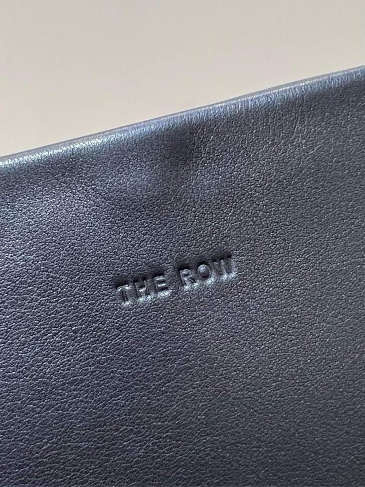 THE ROW Medium N/S Park smooth calfskin leather tote bag black 30X28X15.5cm -duoc-ban-tai-Hvip Bags and Accessories