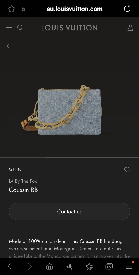Louis Vuitton M11401
LV By The Pool
Coussin BB 21*16*7CM L1-duoc-ban-tai-Hvip Bags and Accessories