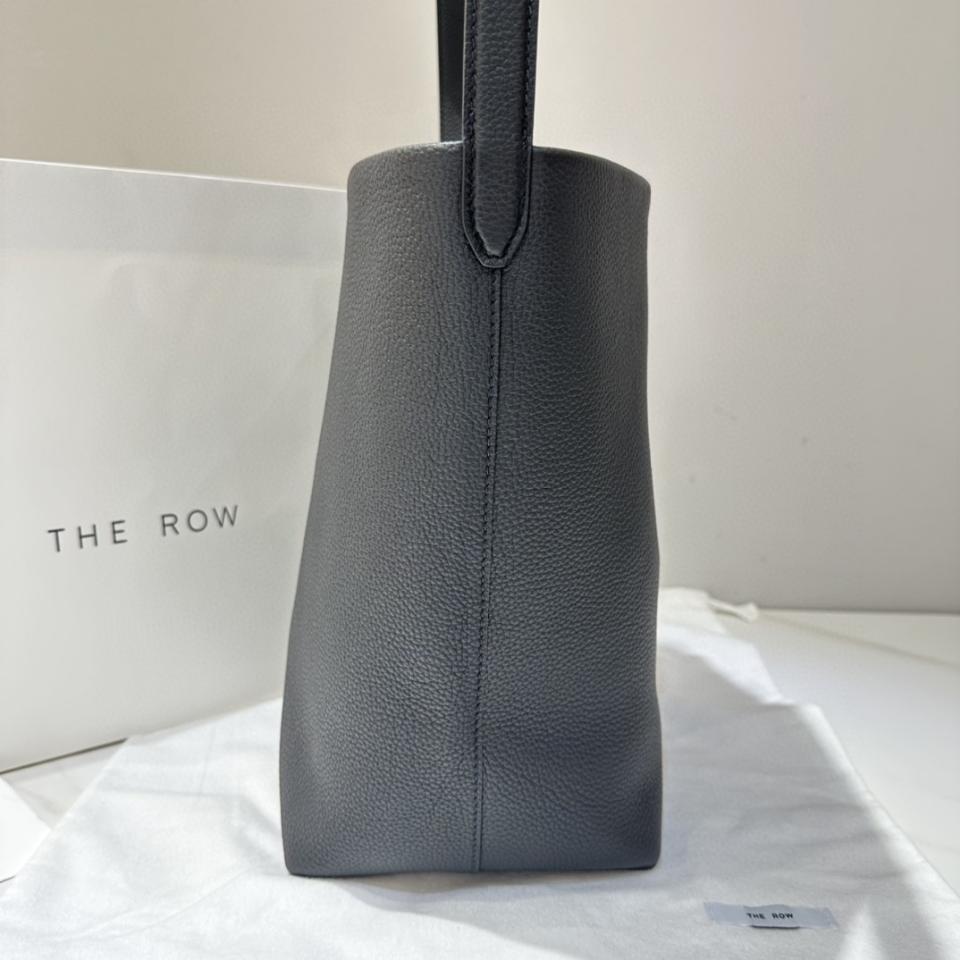 The Row Medium N/S Park Tote Bag in Leather black 30X28X15.5cm-duoc-ban-tai-Hvip Bags and Accessories
