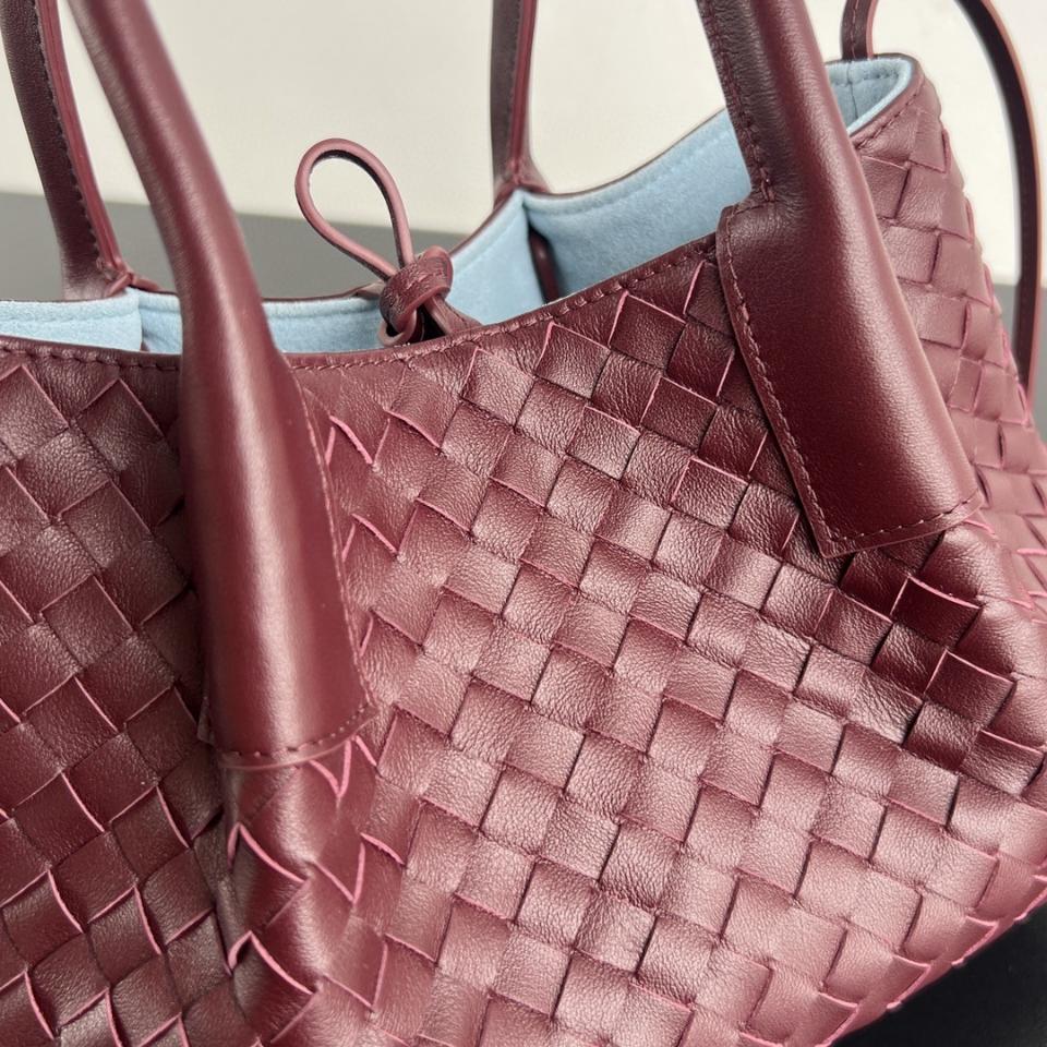 Bottega Veneta  Small Pinacoteca burgundy  819004 15*24*12cm-duoc-ban-tai-Hvip Bags and Accessories