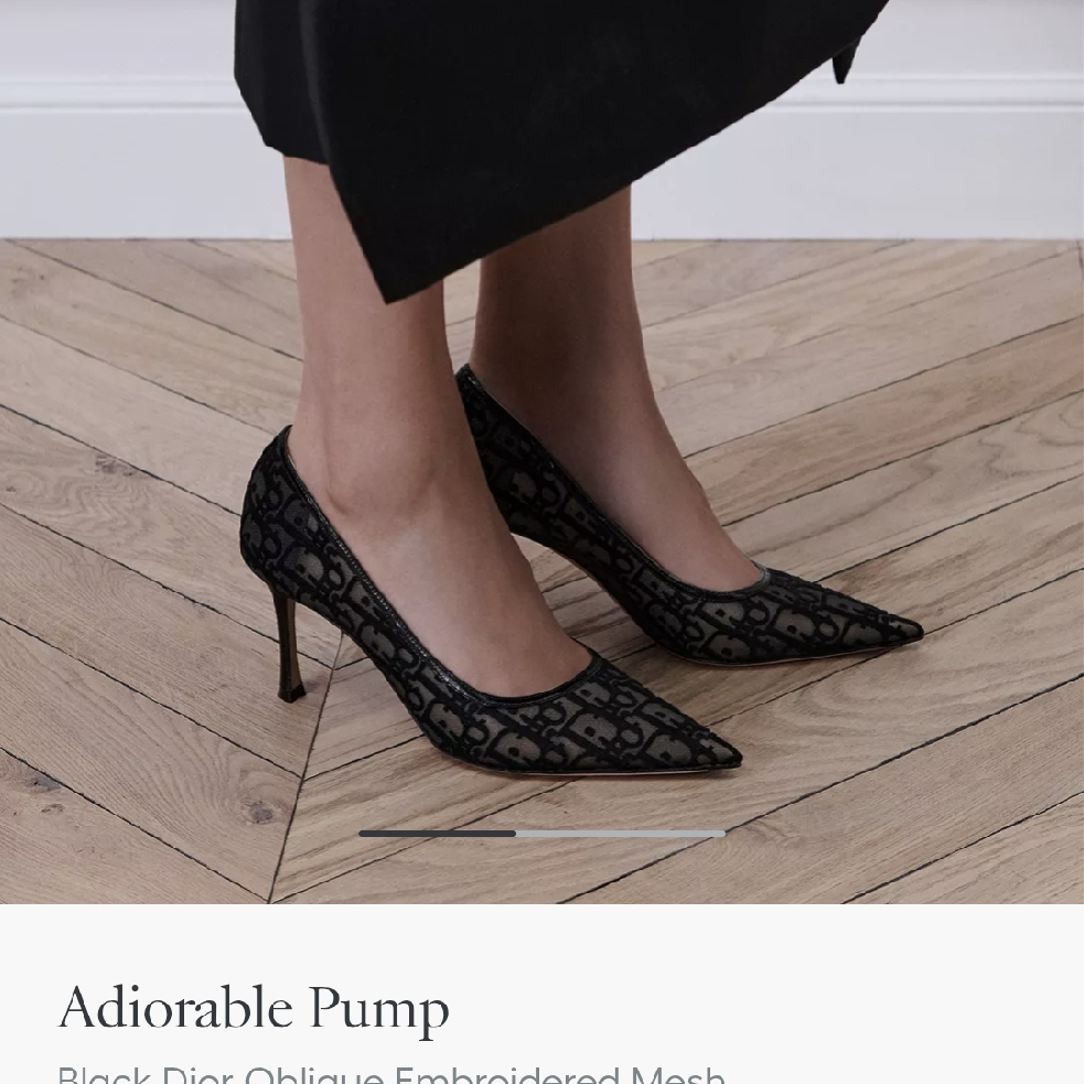 Dior Adiorable Pump Dior Oblique Embroidered Mesh-duoc-ban-tai-Hvip Shoes and Clothes