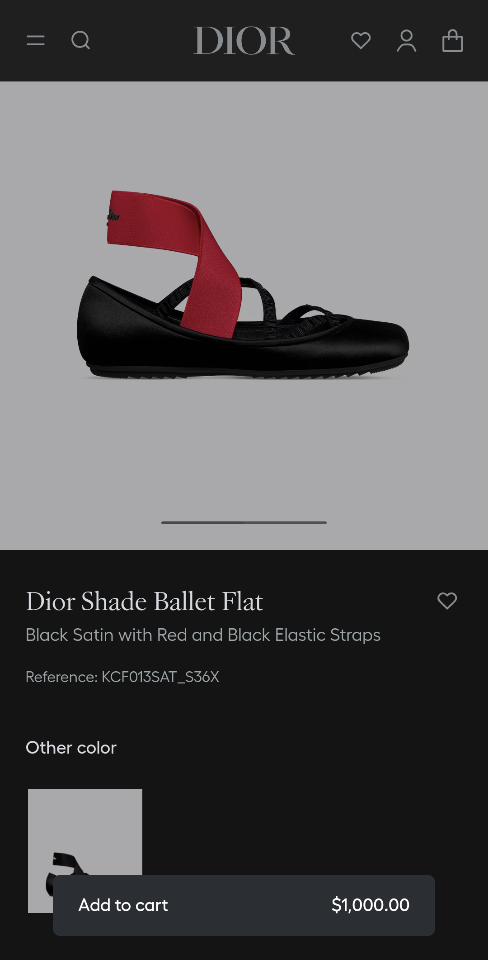 Dior Shade Ballet Flat
Black Satin with Red and Black Elastic Straps
 KCF013SAT_S36X (2)-duoc-ban-tai-Hvip Shoes and Clothes