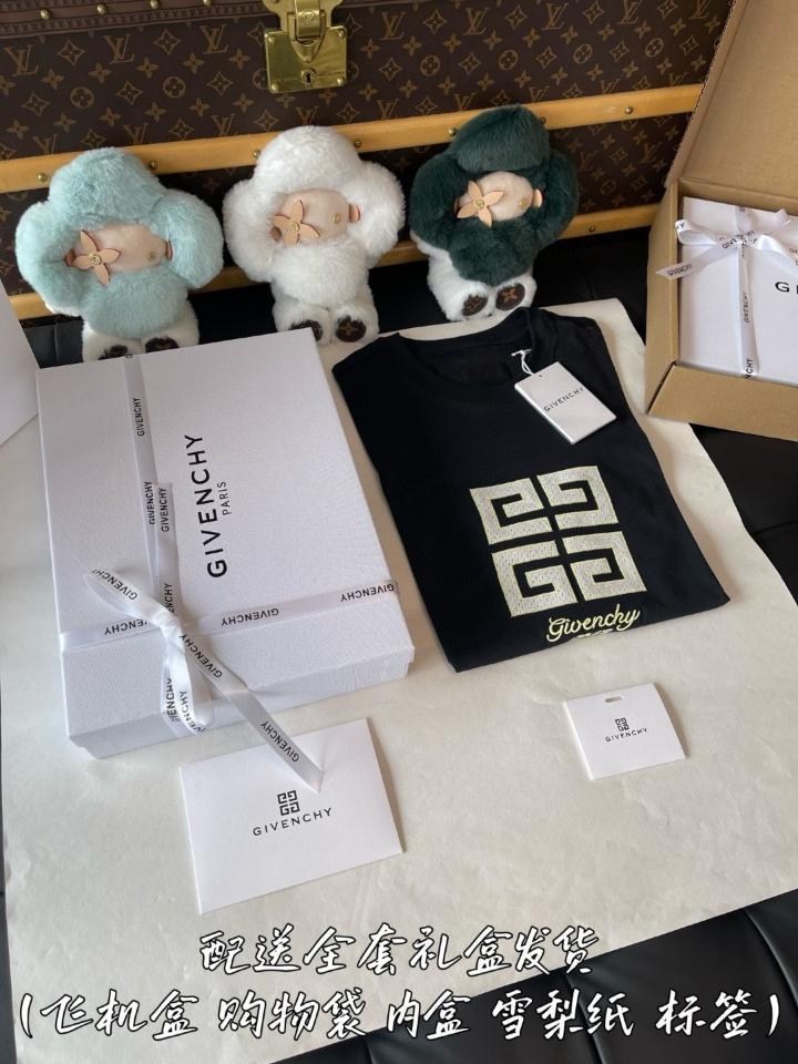 GIVENCHY 4G Mesh Embroidered Logo Classic Fit Short Sleeve T-Shirt BM712H3YMV001-duoc-ban-tai-Hvip Shoes and Clothes